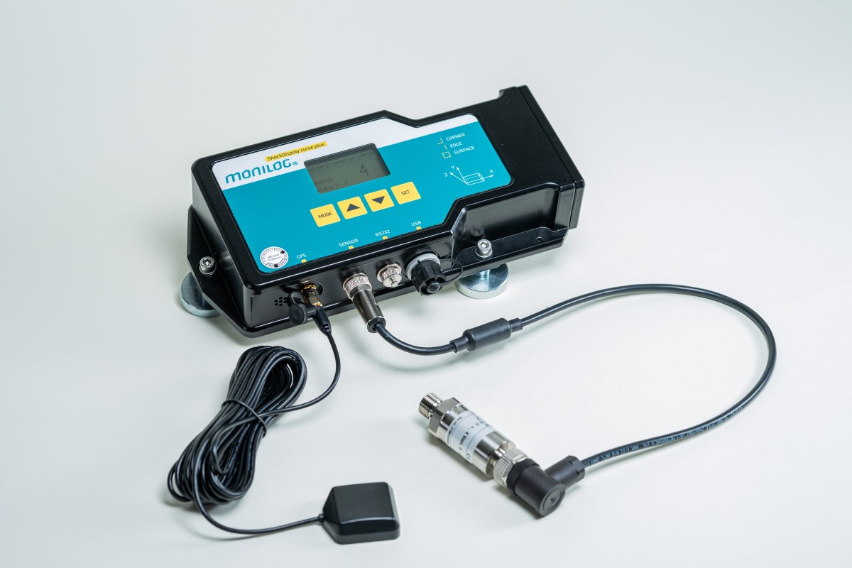 New overpressure sensor for MONILOG® ShockDisplay curve plus available Überdrucksensor für MONILOG® Geräte